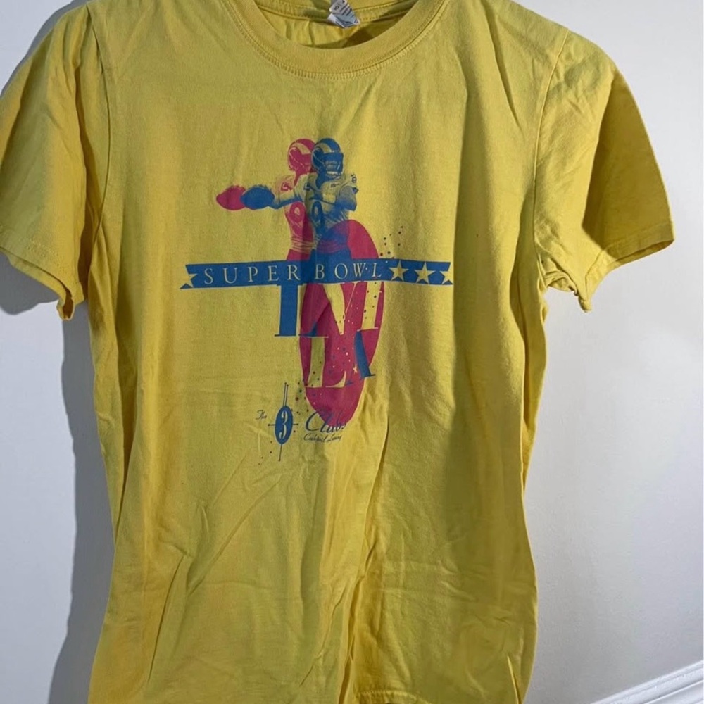 Yellow Super Bowl Graphic T-Shirt